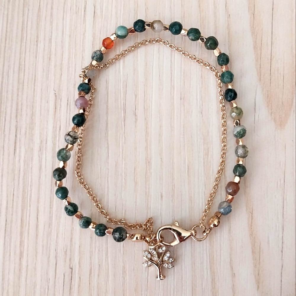 Beaded Double Strand Bracelet